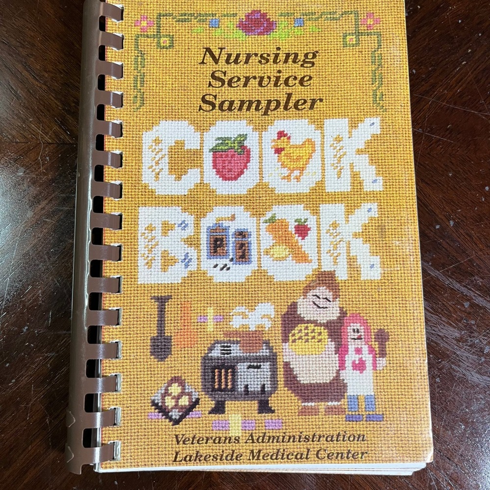Vintage 1991 VA Hospital Staff Community Cookbook Medical Center Recipes